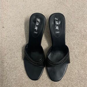 Women's Black Slide Sandals